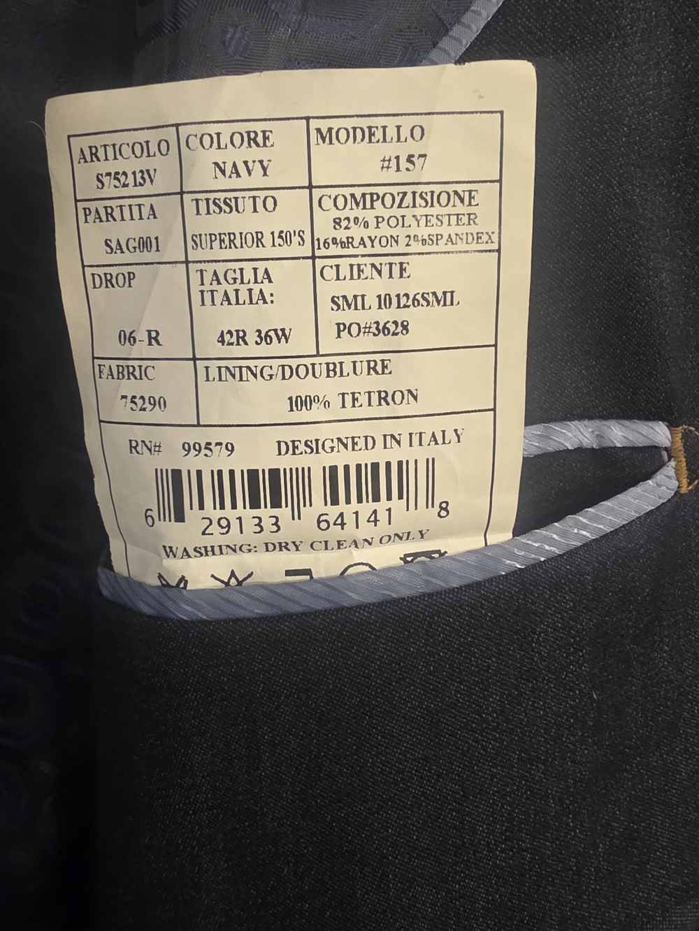 mecca Navy Slim Straight Men's Jeans